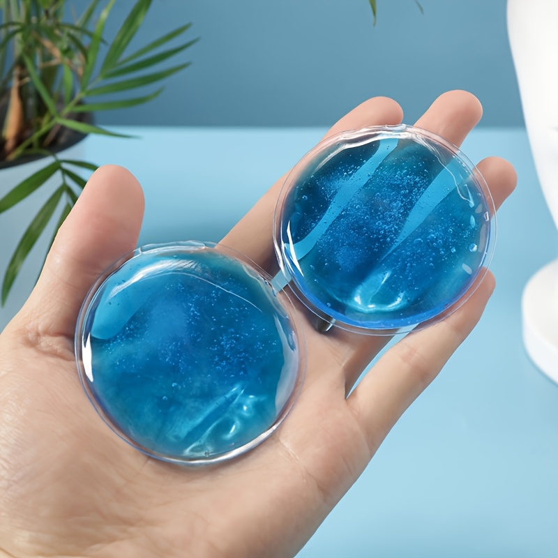 Skincare Omg - 2個入りジェルアイマスク 温冷両用 再利用可能 むくみや疲労を和らげる 睡眠とスキンケアに 洗える