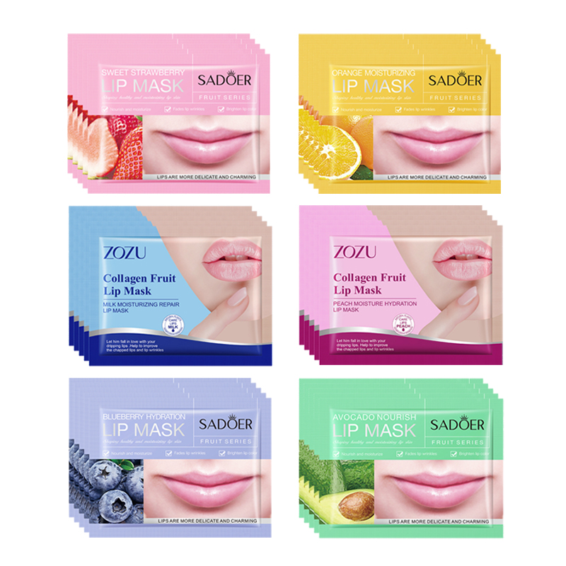 Skincare Omg - 30 個フルーツリップマスク保湿栄養コラーゲンリップパッチふっくら唇美容スキンケア唇パッドリップマスクスキンケア
