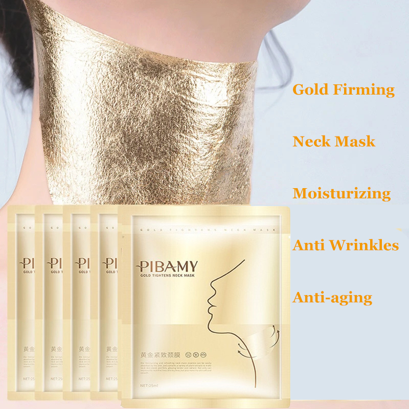 Skincare Omg - ゴールドファーミングネックマスク 保湿 しわ対策 アンチエイジング スキンケア ネックマスク