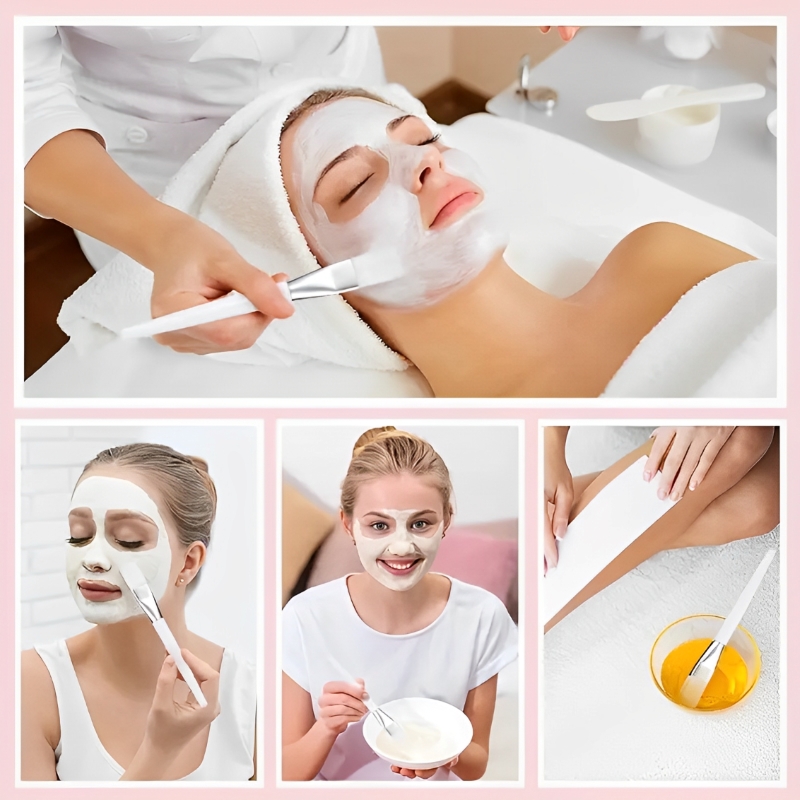 12 ピース/セットフェイシャルマスクブラシソフト毛透明クリ - Skincare Omg のレビューと価格