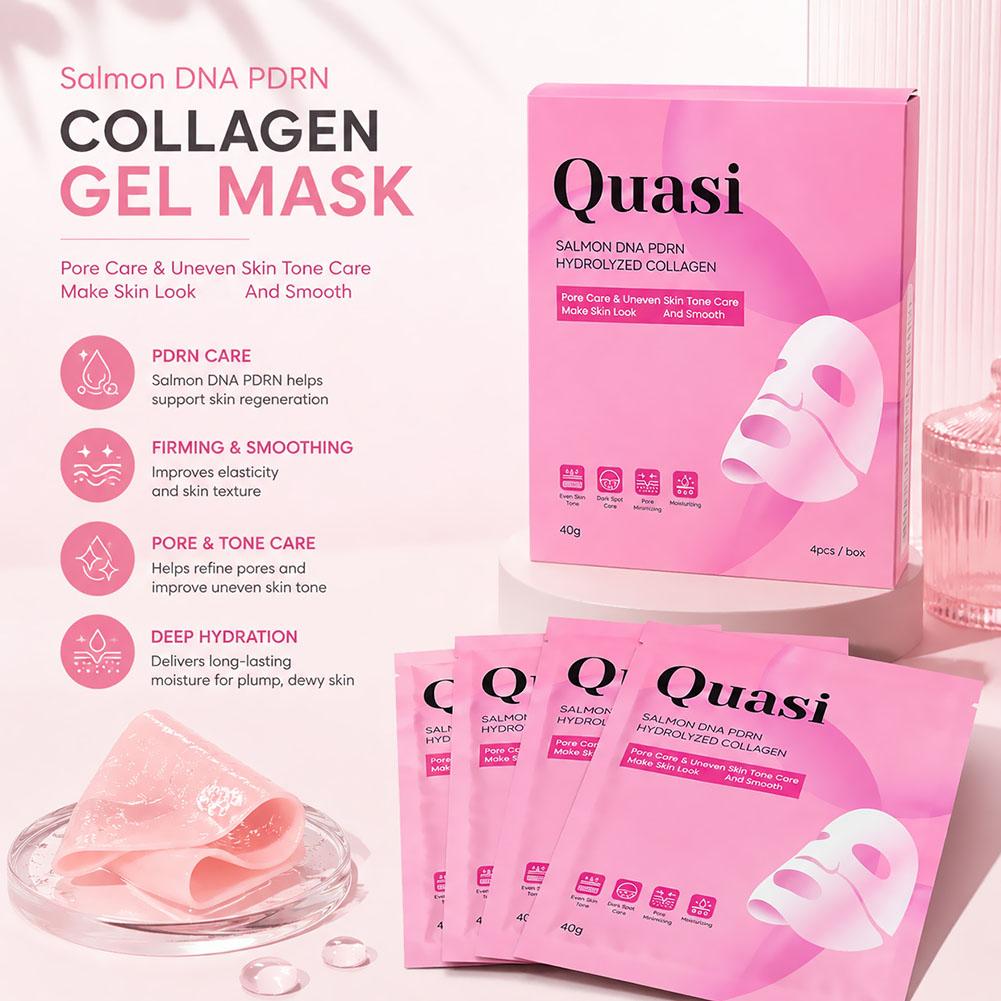 サーモンDNA PDRN加水分解コラーゲンマスク 4枚入り  - Skincare Omg のレビューと価格