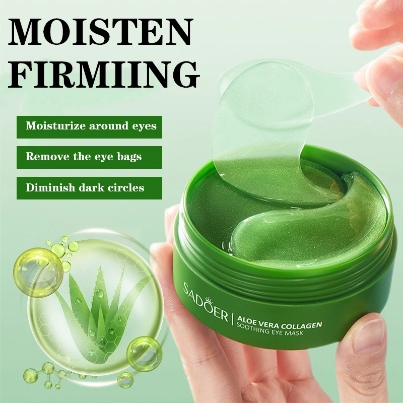 60 個アロエベラコラーゲンアイマスク抗くま目袋保湿引き締め - Skincare Omg のレビューと価格