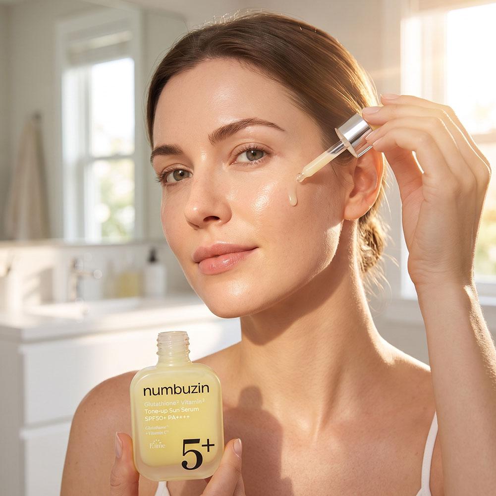 ヌンブジン5+ グルタチオン ビタミン トーンアップ サンエ - Ferulic Acid Serum のレビューと価格