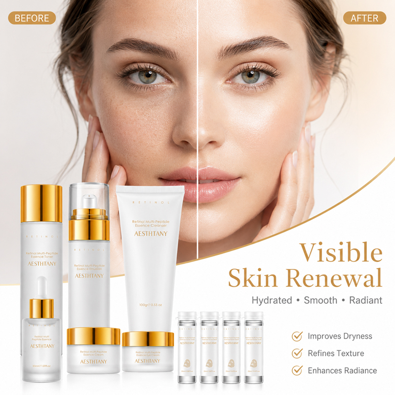7点セット レチノール マルチペプチド スキンケアセット 保 - Skincare Omg のレビューと価格